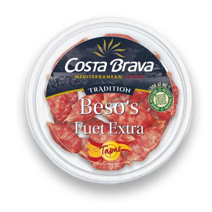 Tot el sabor i la tradició del fuet de Costa Brava Mediterranean Foods en format Besos's. Una manera pràctica i igualment deliciosa de consumir fuet.