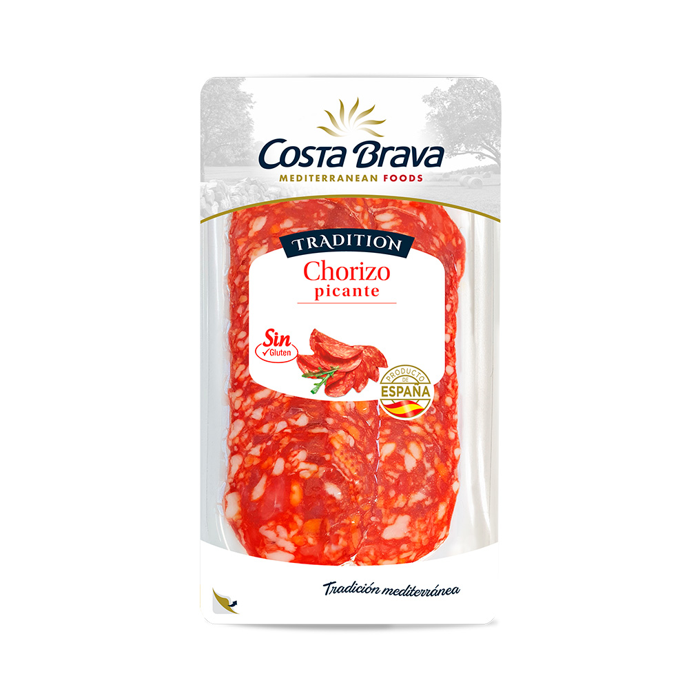 El xoriço de sempre ara també especiat amb pebre. Amb la qualitat característica que ofereix Costa Brava Mediterranean Foods i un sabor més atrevit