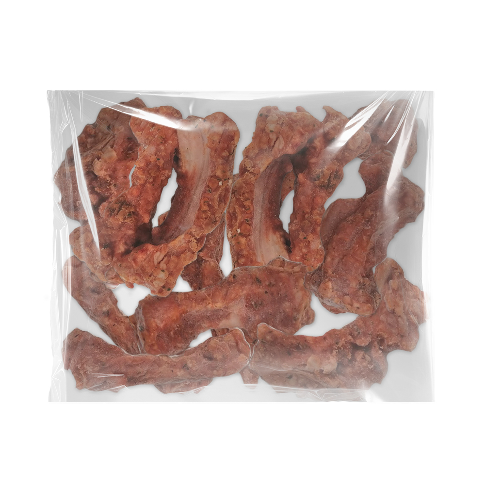 Las costillas de cerdo son tiernas y jugosas, con sabor a barbacoa.