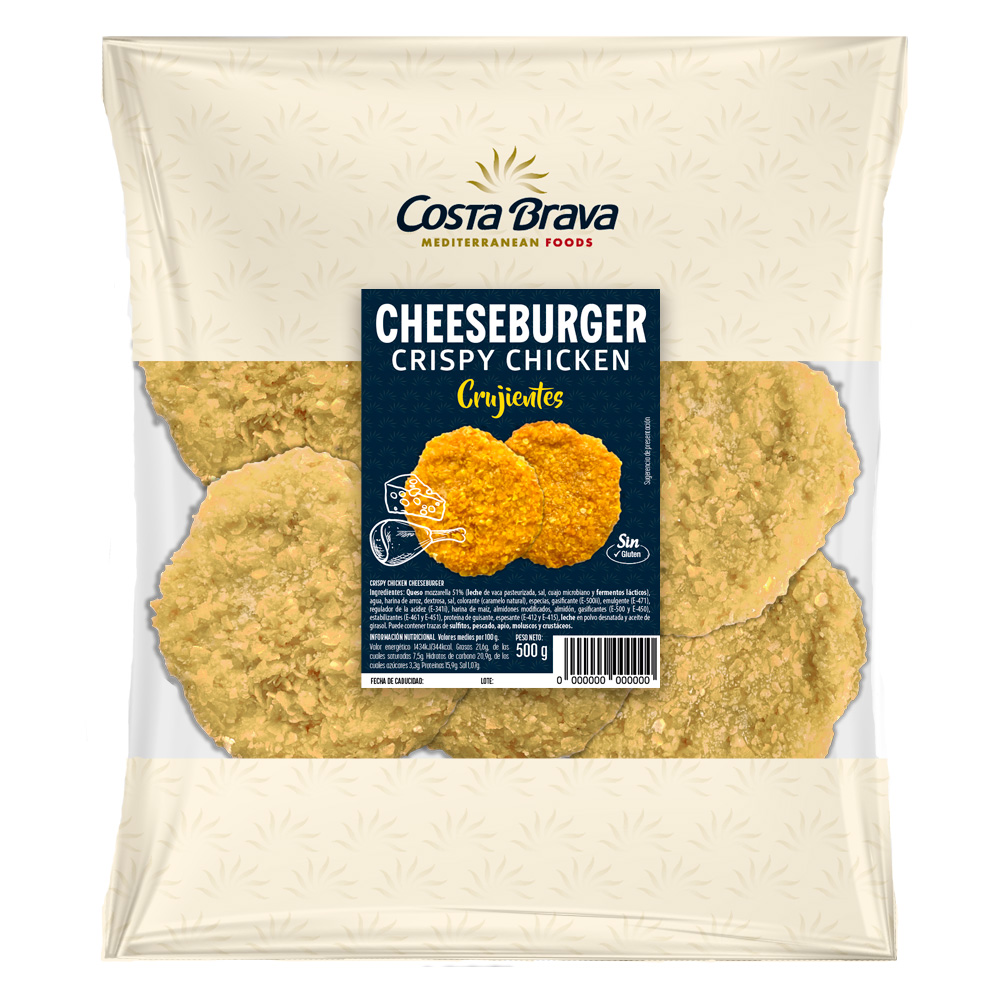 Crumbed Chicken Burger with Cheese.