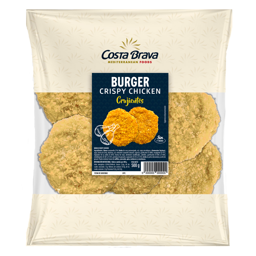 Crumbed chicken burger