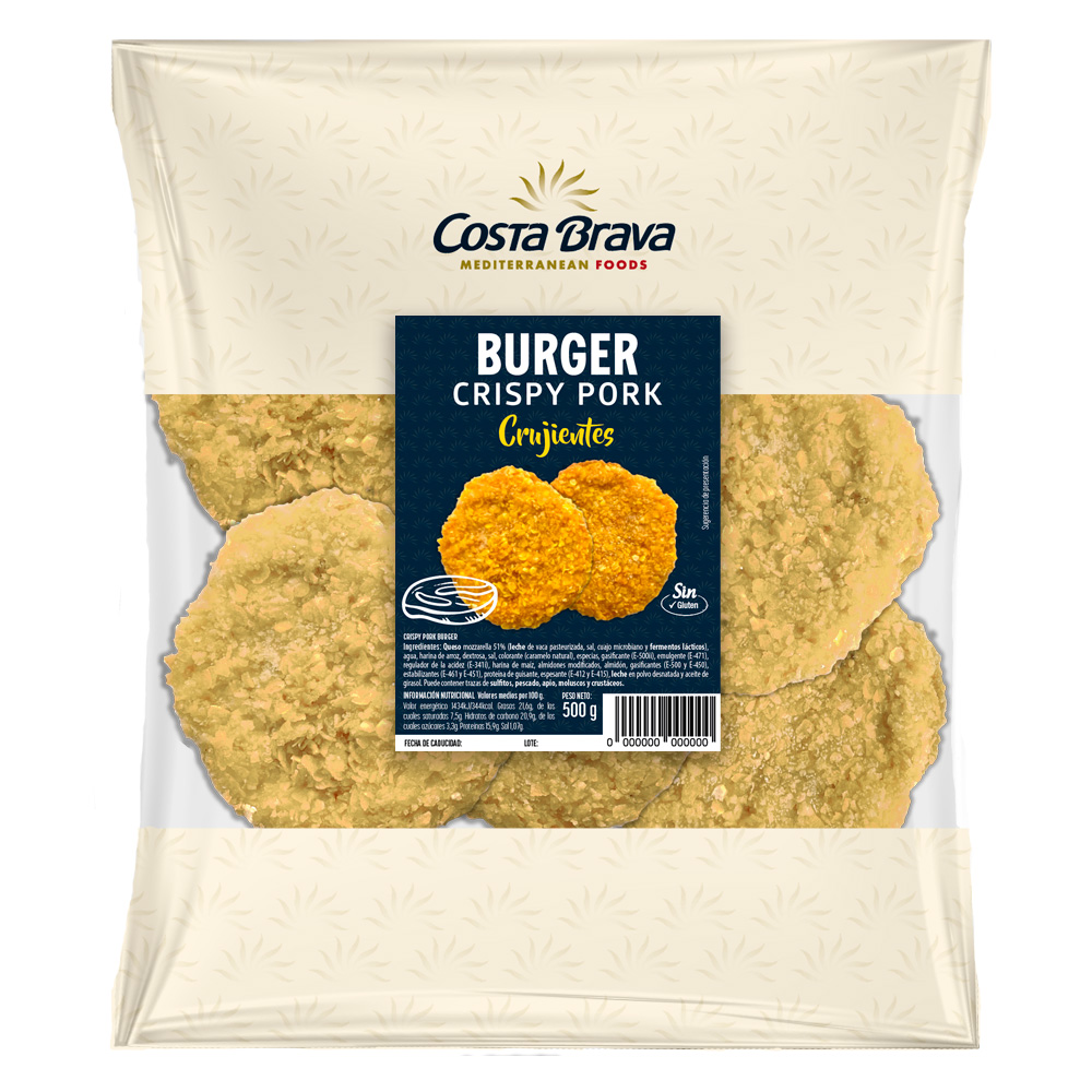 Crumbed pork burger
