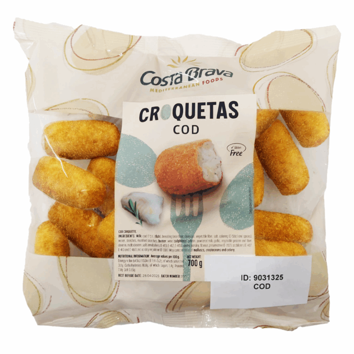 Croquetas de bacalao prefritas con el auténtico sabor del mar