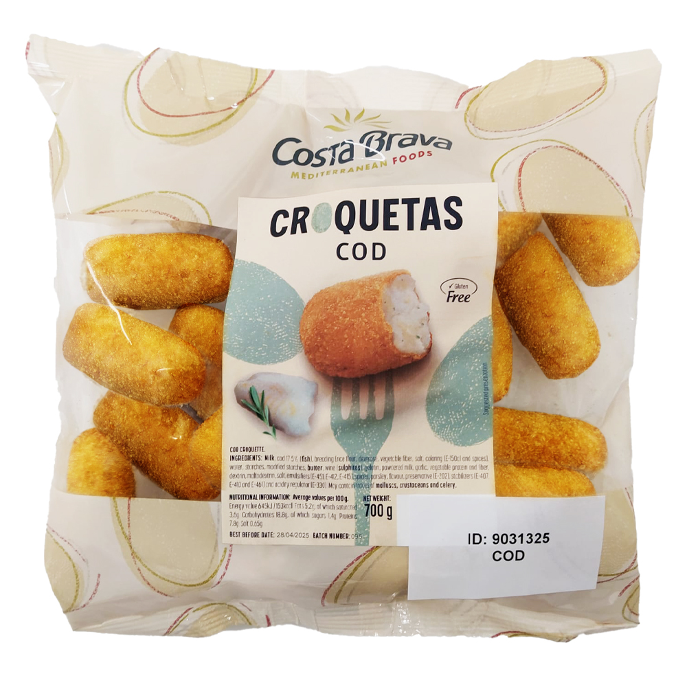 Croquetas de bacalao prefritas con el auténtico sabor del mar