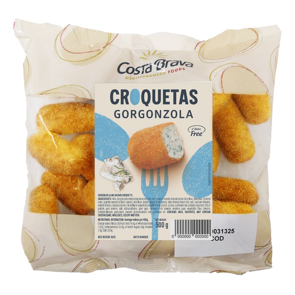 Croquetas de gorgonzola prefritas