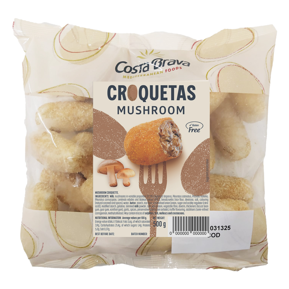 Croquetas de setas vegetarianas