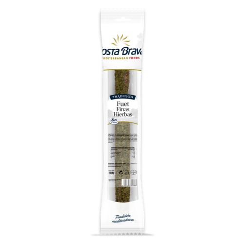 Fuet extra Costa Brava Mediterranean Foods aromatitzat amb fines herbes