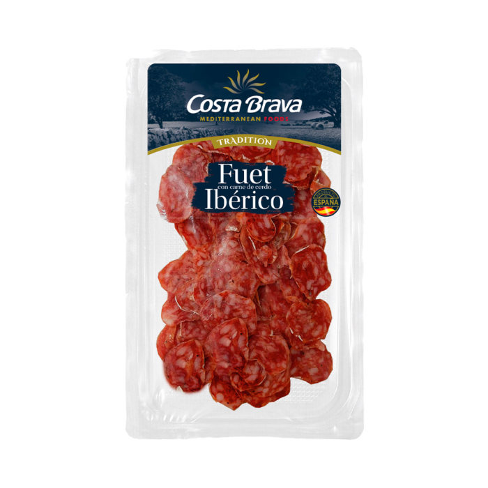 El fuet ibèric Costa Brava Mediterranean Foods està elaborat amb carn de porc ibèric i amb budell natural. Es caracteritza pel seu intens i clàssic sabor