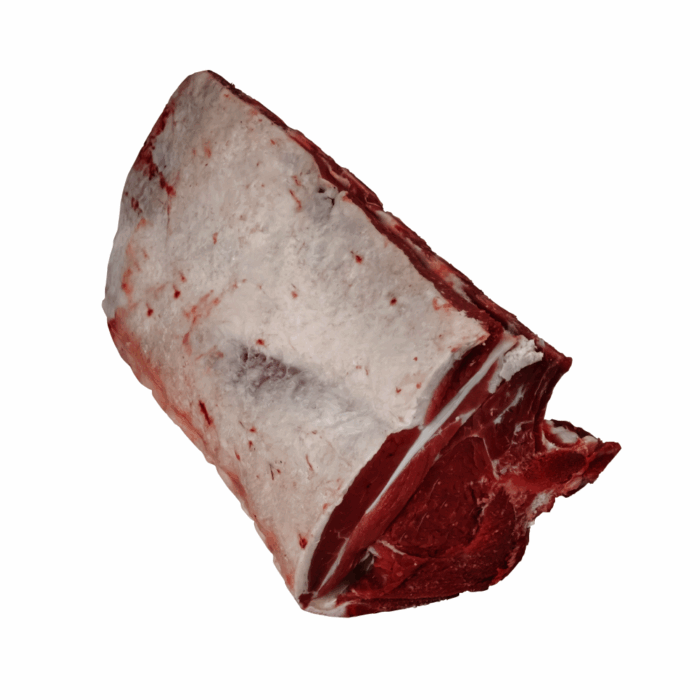 Milieu de train de côtes de bœuf avec os