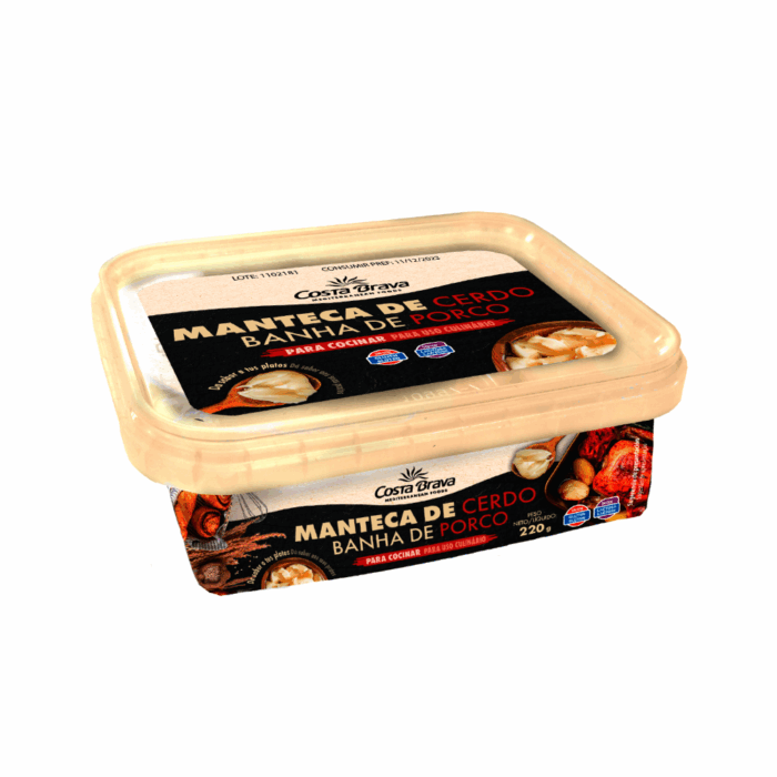 Premium quality. Lard made with pork fat.
