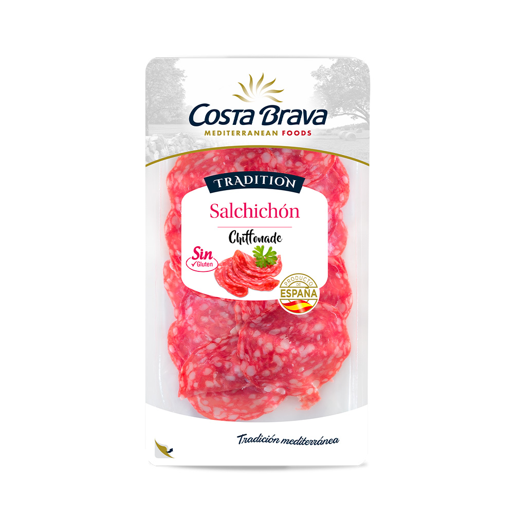 Llonganissa chiffonade Costa Brava Mediterranean Foods de sabor suau