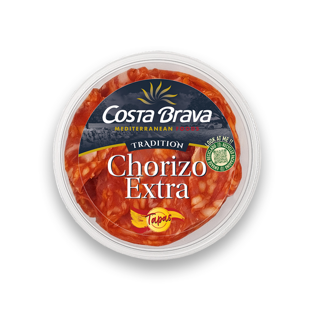 Tapas de chorizo, con un sabor intenso listo para tapear.