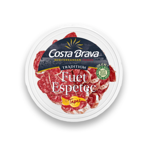 Tapas fuet extra, listo para comer en un formato perfecto para compartir y consumir donde sea.