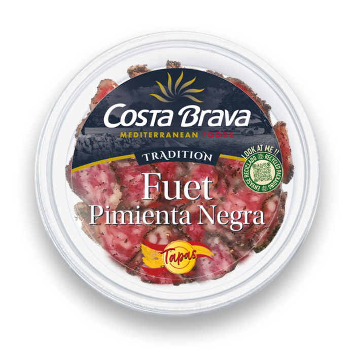 Tapas de fuet extra au poivre noir