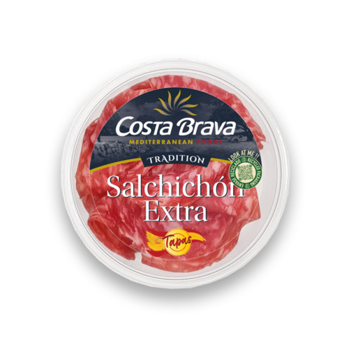 Tapas de salchichón, con un sabor intenso listo para tapear.